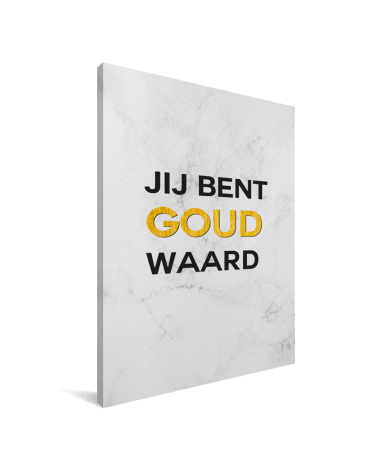 Moederdag - Jij bent goud waard Canvas