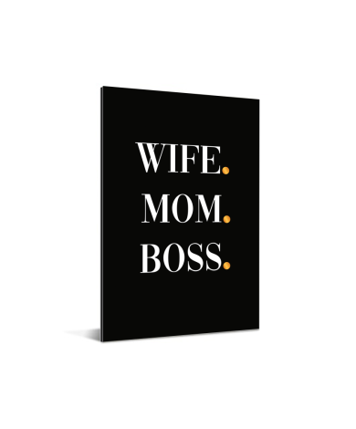 Moederdag - Wife Mom Boss Aluminium