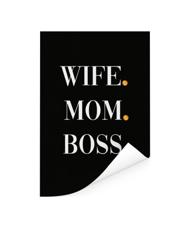 Moederdag - Wife Mom Boss Poster