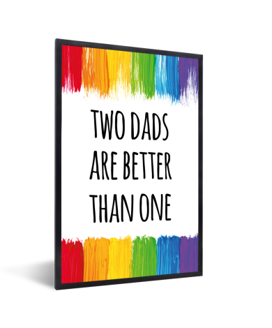 Vaderdag - Two dads are better than one Fotolijst
