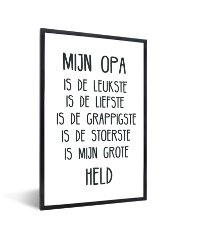 Vaderdag - vaderdaggeschenk met lieve tekst - Mijn opa Fotolijst