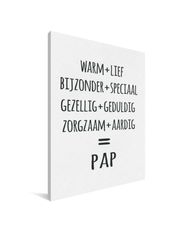 Vaderdag - Pap Canvas