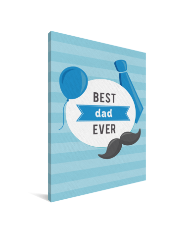 Vaderdag - Best dad ever Canvas