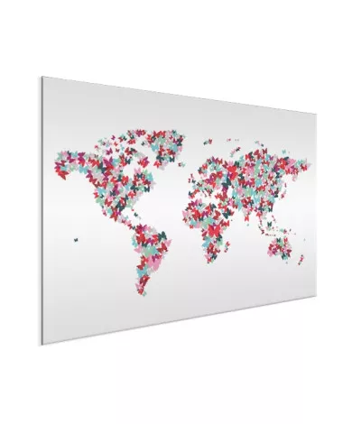 Vlinders kleur aluminium