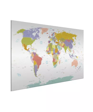 Alle landen - pastel aluminium