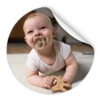 Behangcirkel met foto van een baby thumbnail