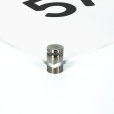 Close-up naambordje doorzichtig plexiglas thumbnail