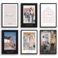 6 templates van de poster met lijst housewarming thumbnail
