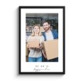 Housewarming poster van een stel met zwarte lijst thumbnail
