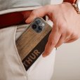 Licht houten telefoonhoesje met naam thumbnail