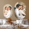 Twee matchende foto's op muurovalen thumbnail