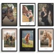 6 templates van een paarden poster met lijst thumbnail