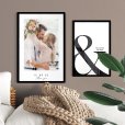 Set van poster met lijst getrouwd template thumbnail