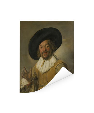 De vrolijke drinker - Schilderij van Frans Hals Poster