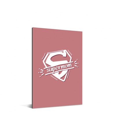 Moederdag - Moederdag cadeau Supermom roze Aluminium