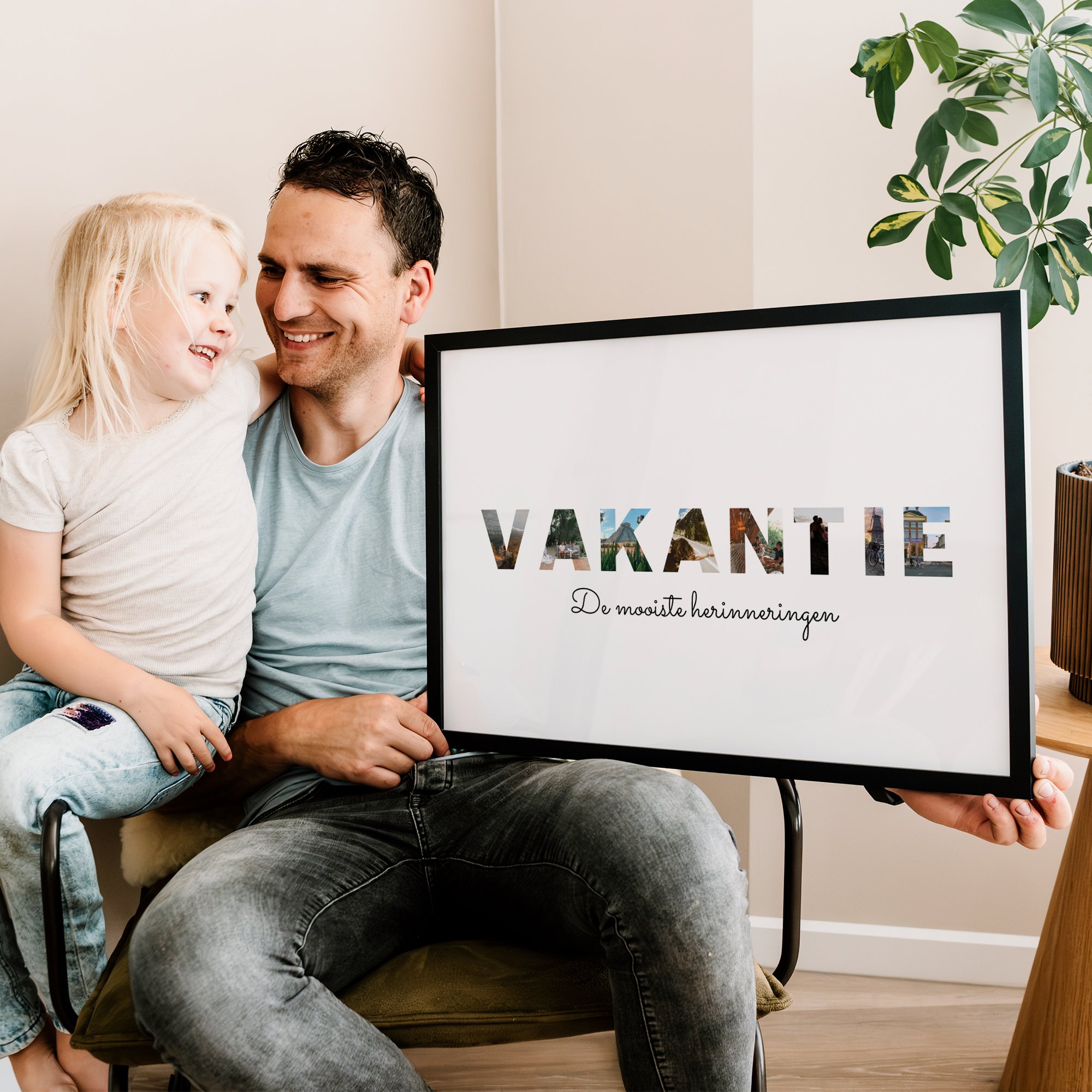 Poster met lijst - Eigen tekst