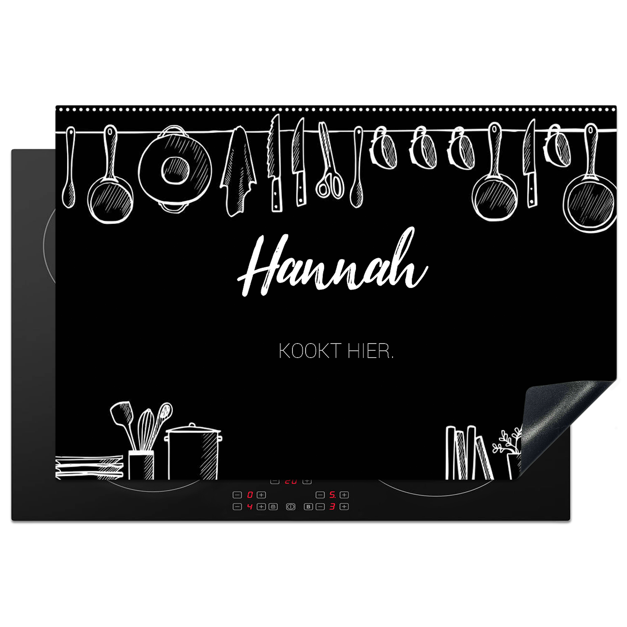 inductiebeschermer keuken zwart