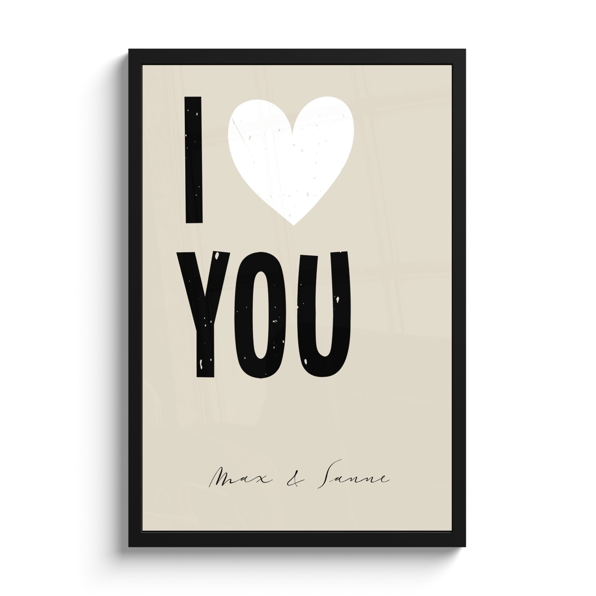 Foto in lijst i love you