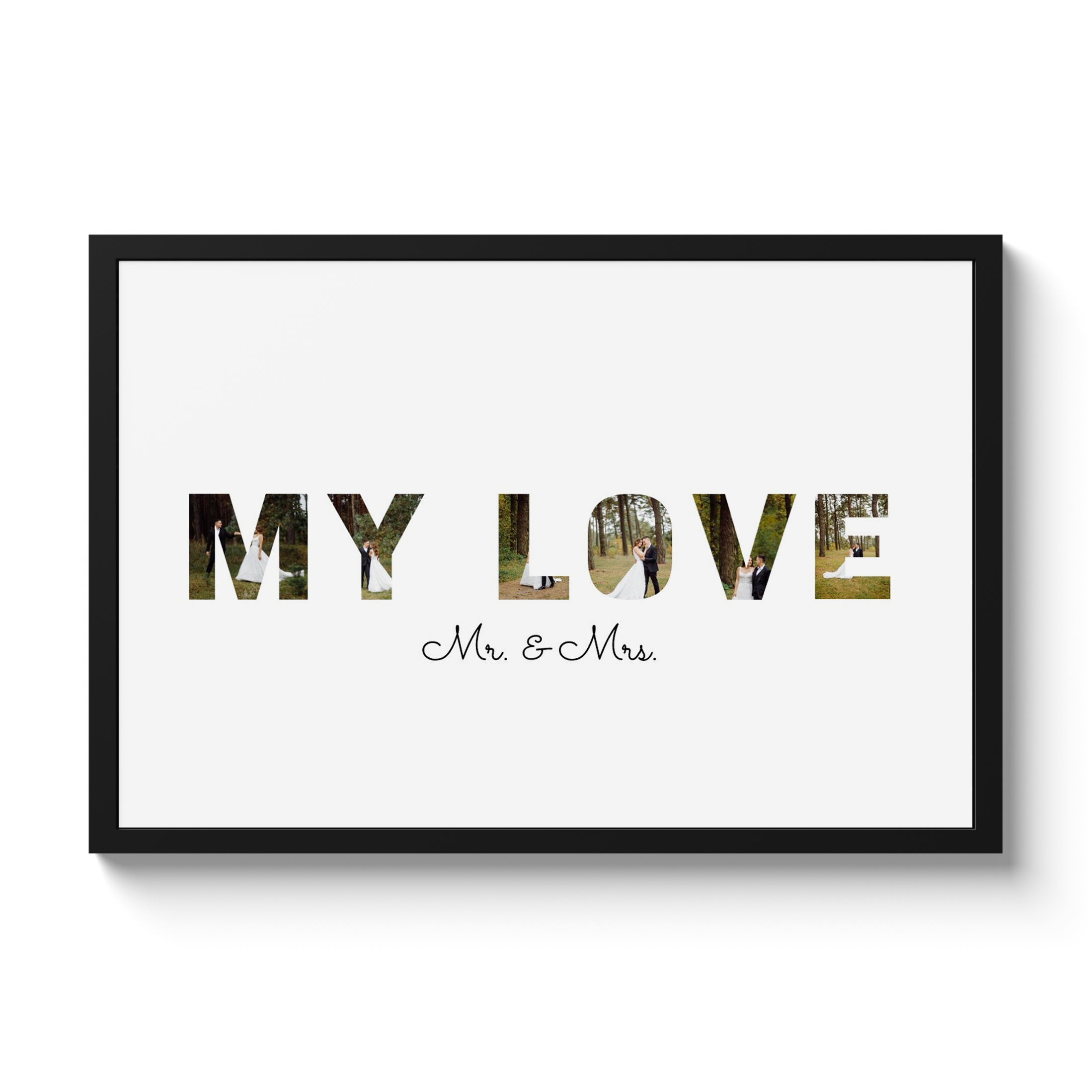 Letter collage my love
