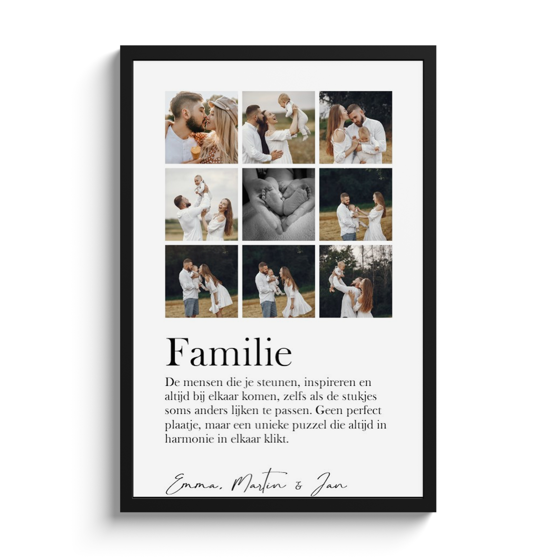 Poster met lijst – Betekenis collage