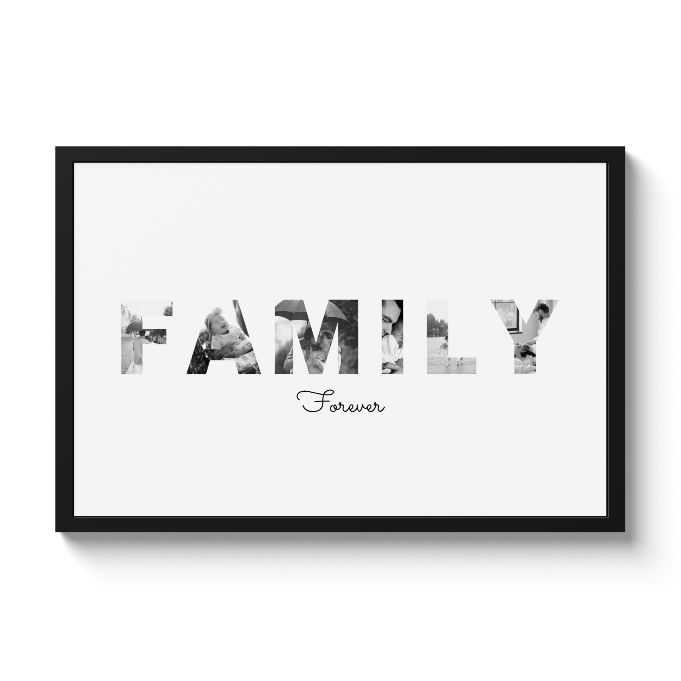 Letter collage Family
