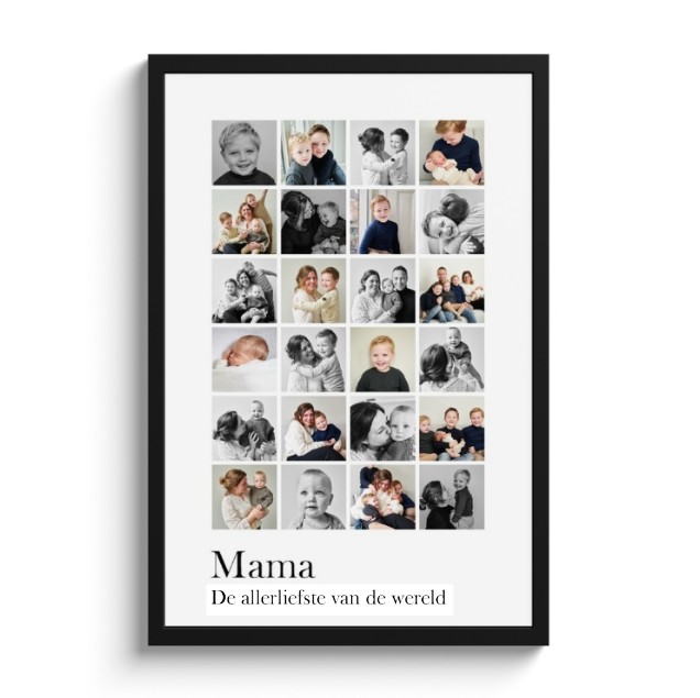 Fotolijst blokjes collage mama