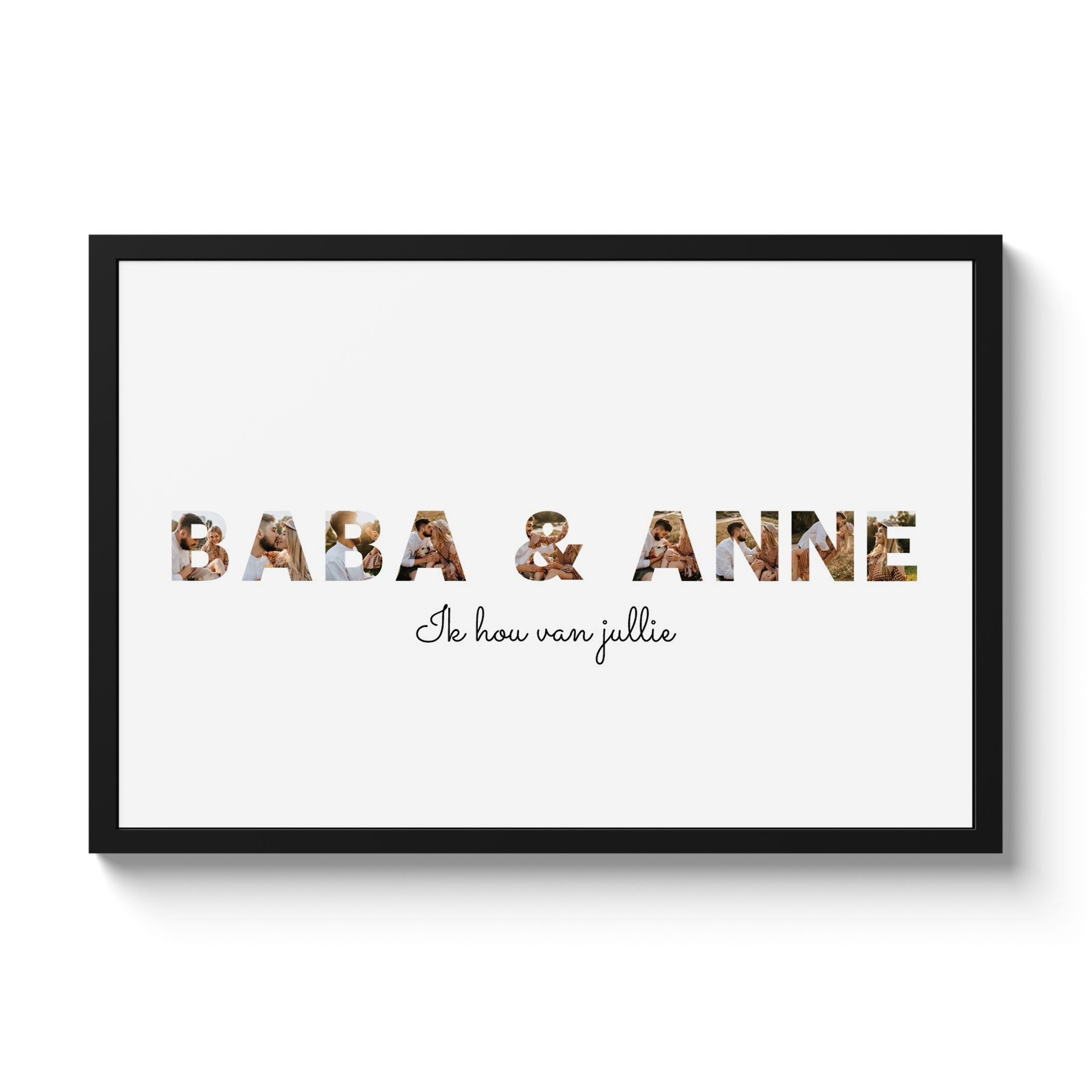 Letter collage Baba & Anne
