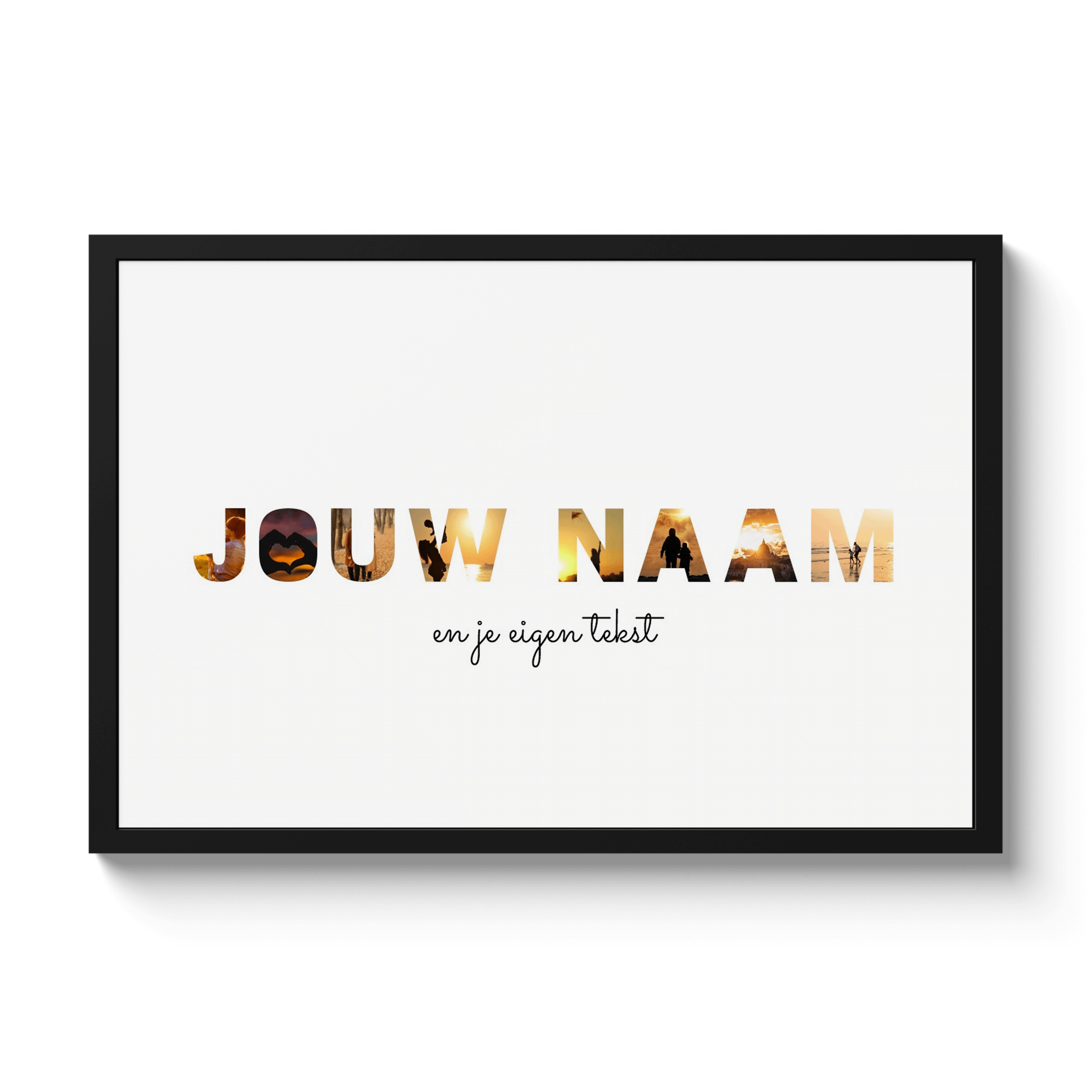 Letter collage Eigen naam