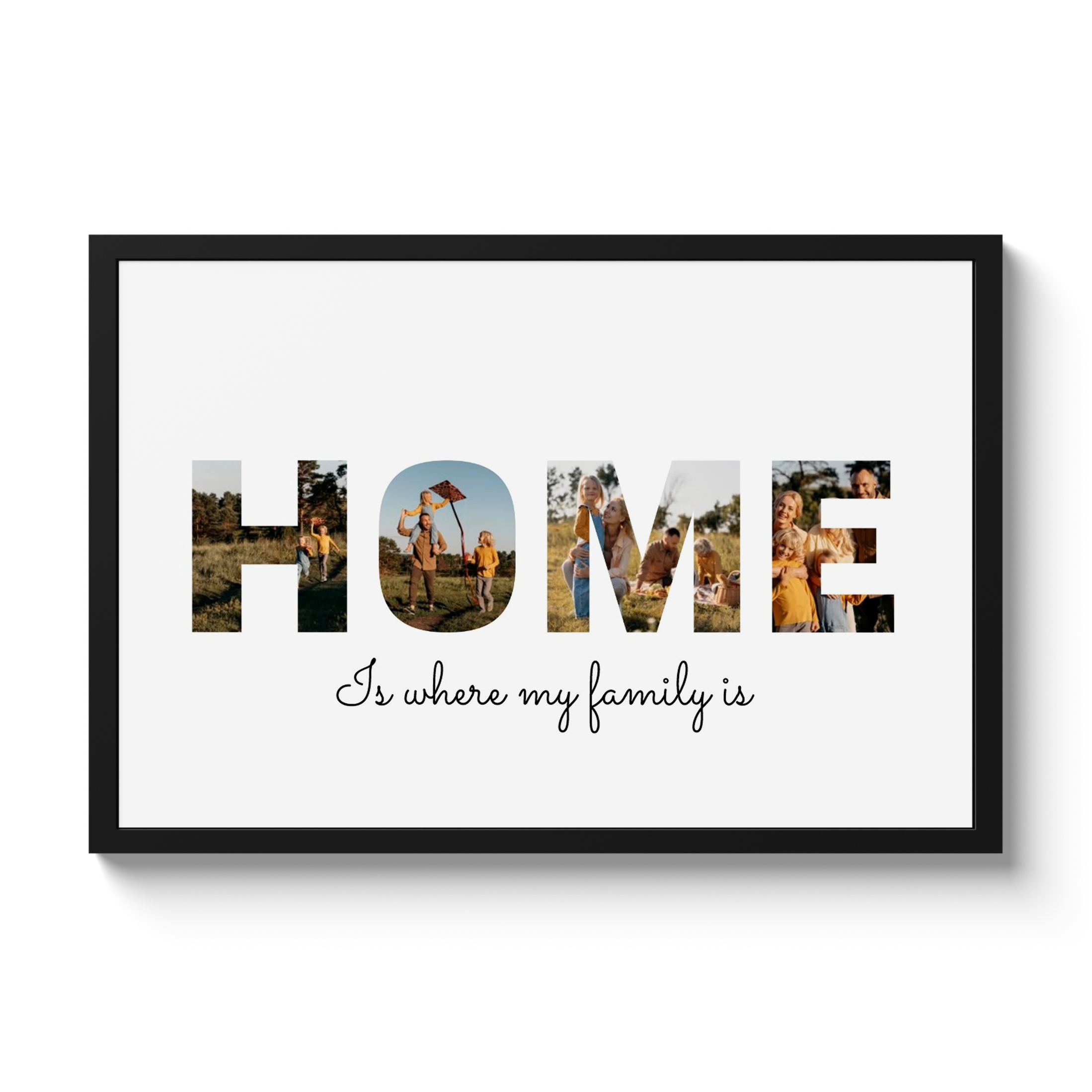 Letter collage Home