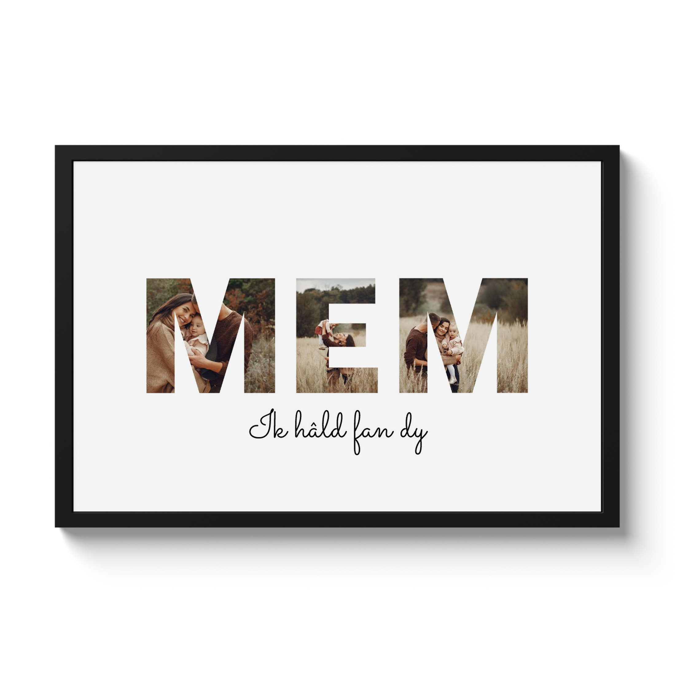 Letter collage Mem