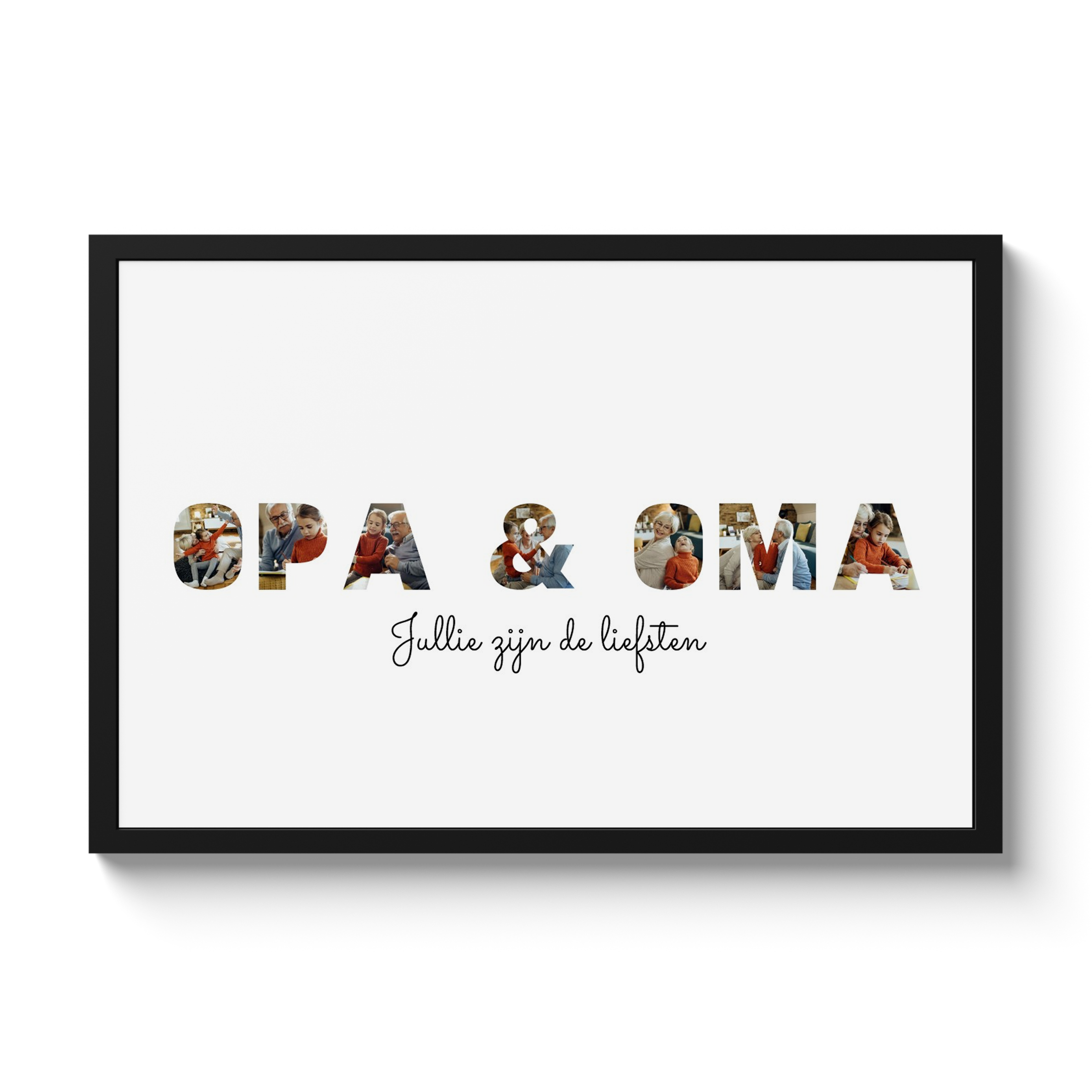Poster met lijst - Opa & Oma