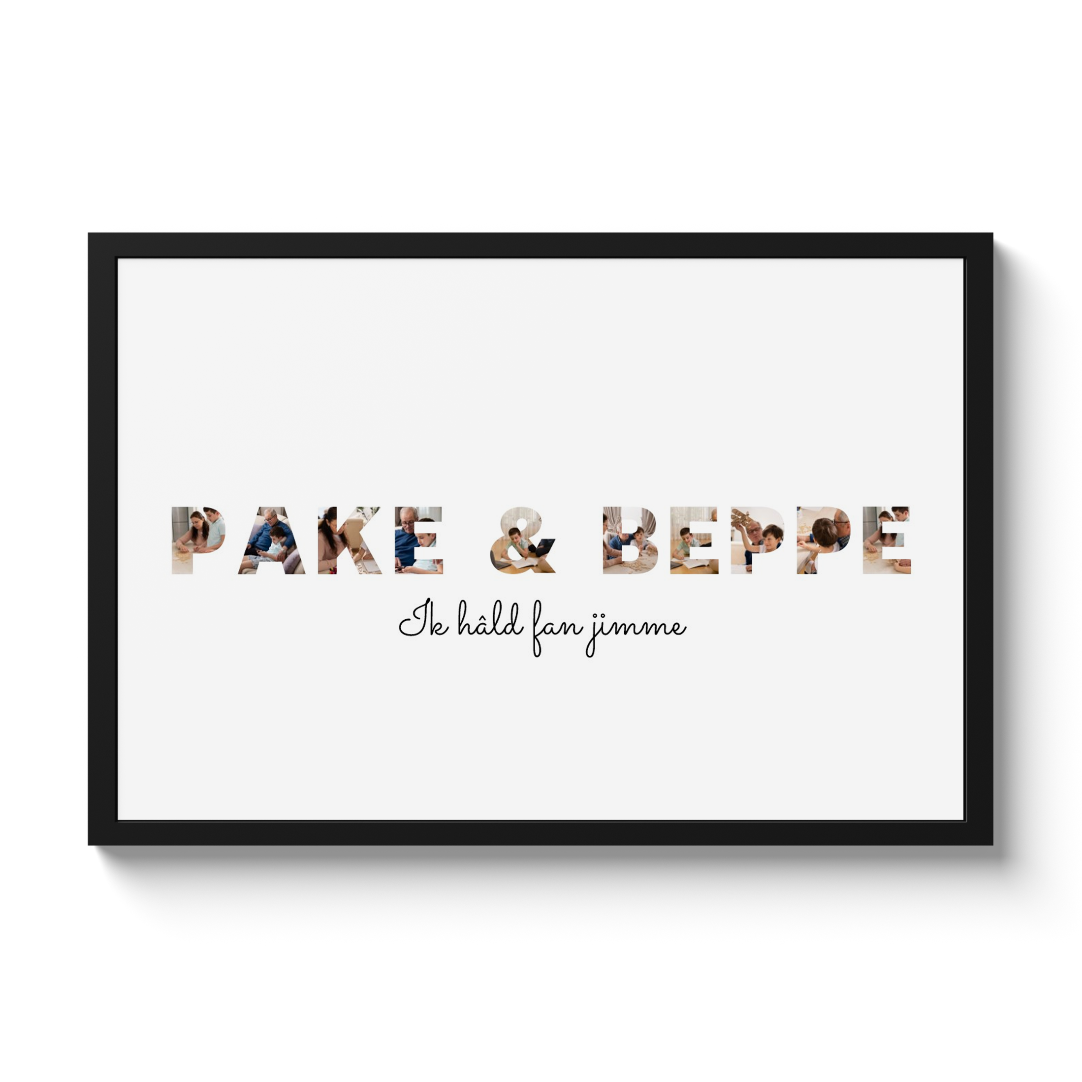Letter collage Pake & Beppe