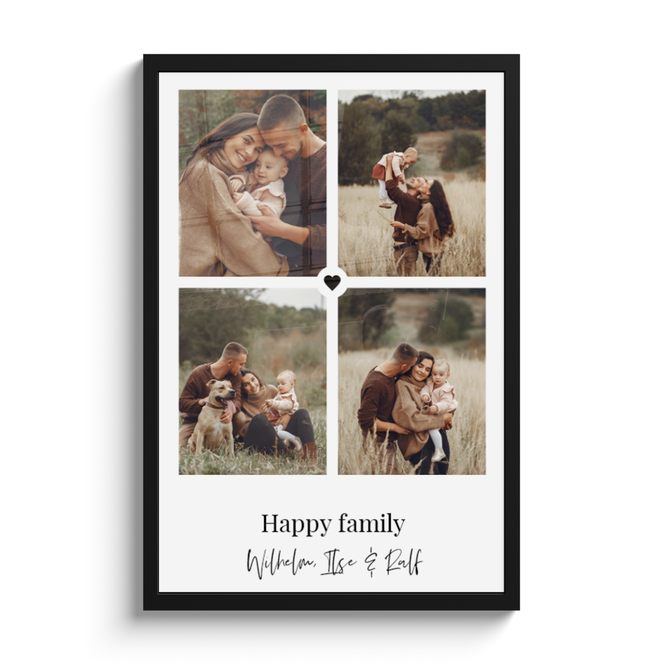 Fotolijst collage met hartje
