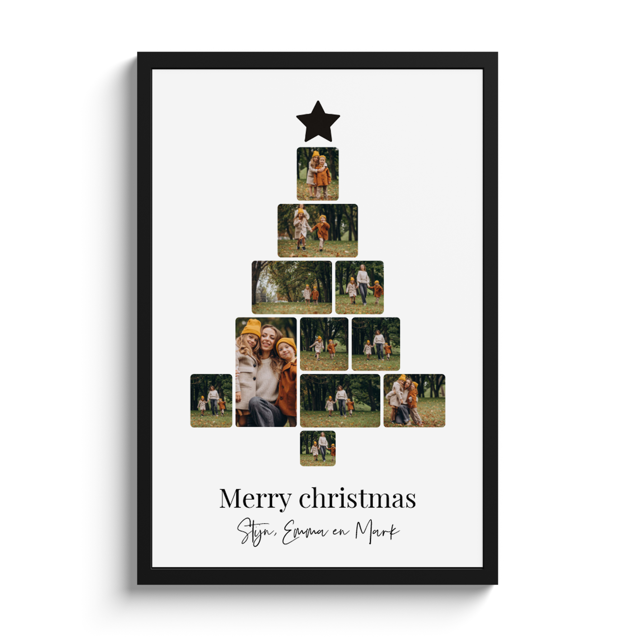 Foto in lijst Kerstboom collage