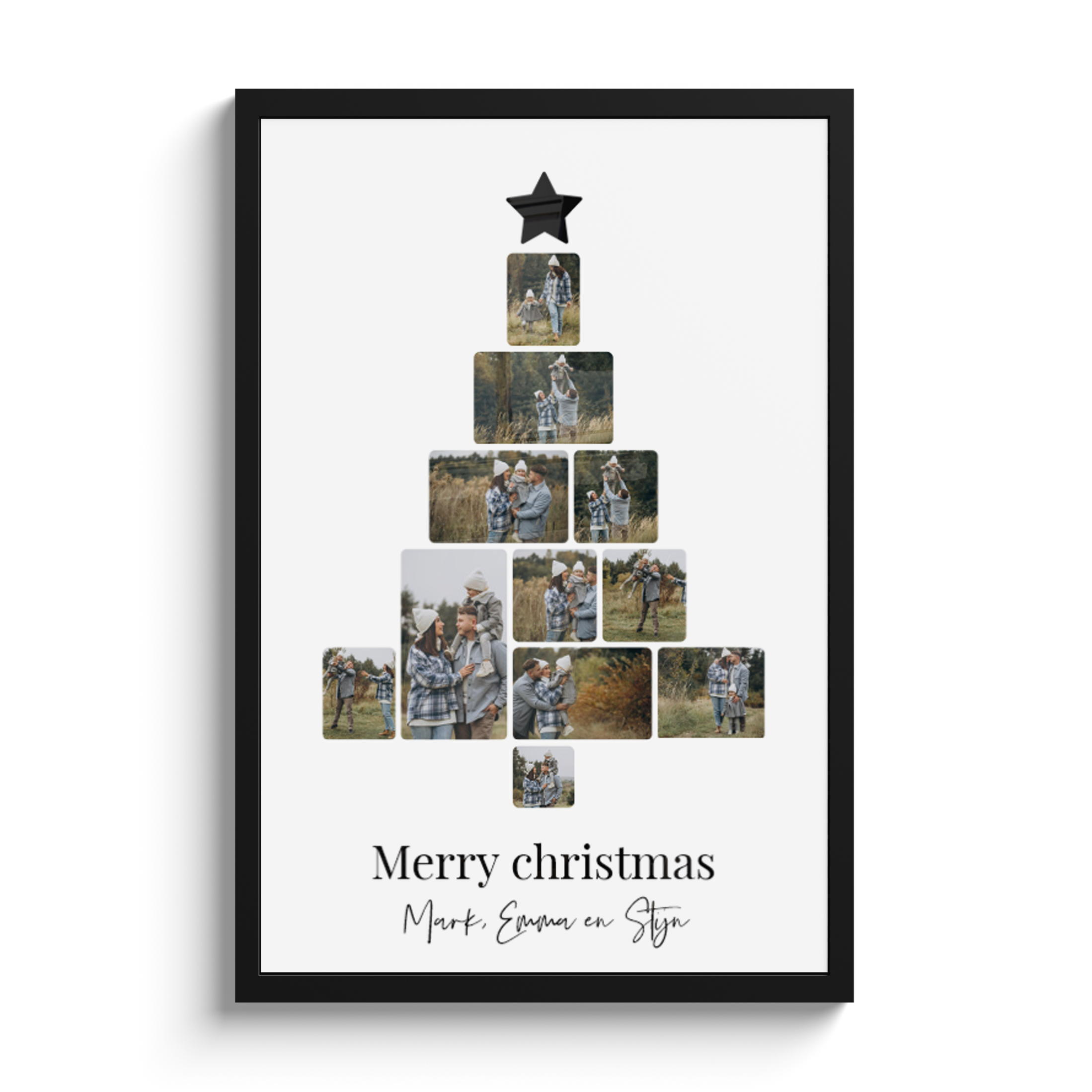 Foto in lijst - Kerstboom collage 