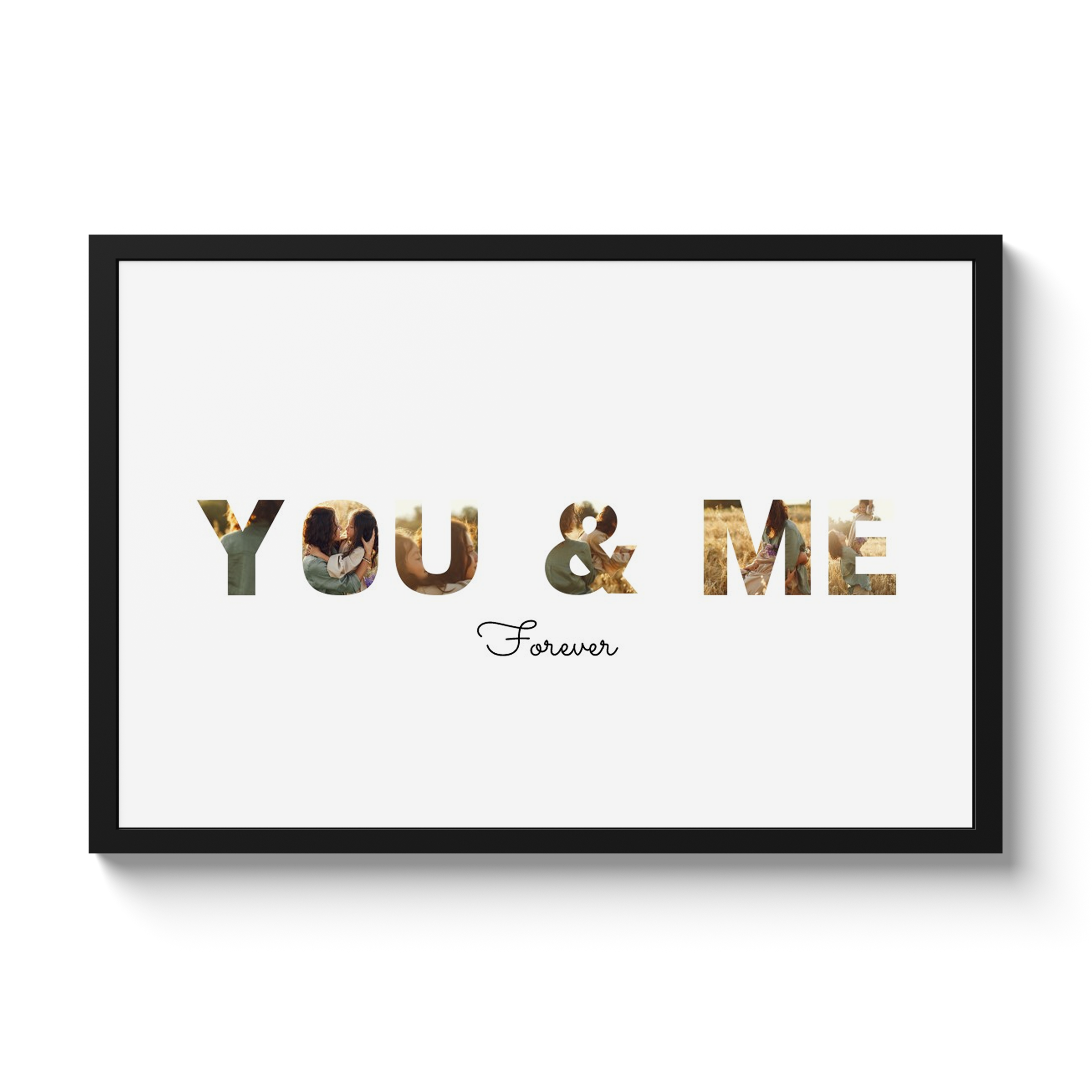 Letter collage You & Me