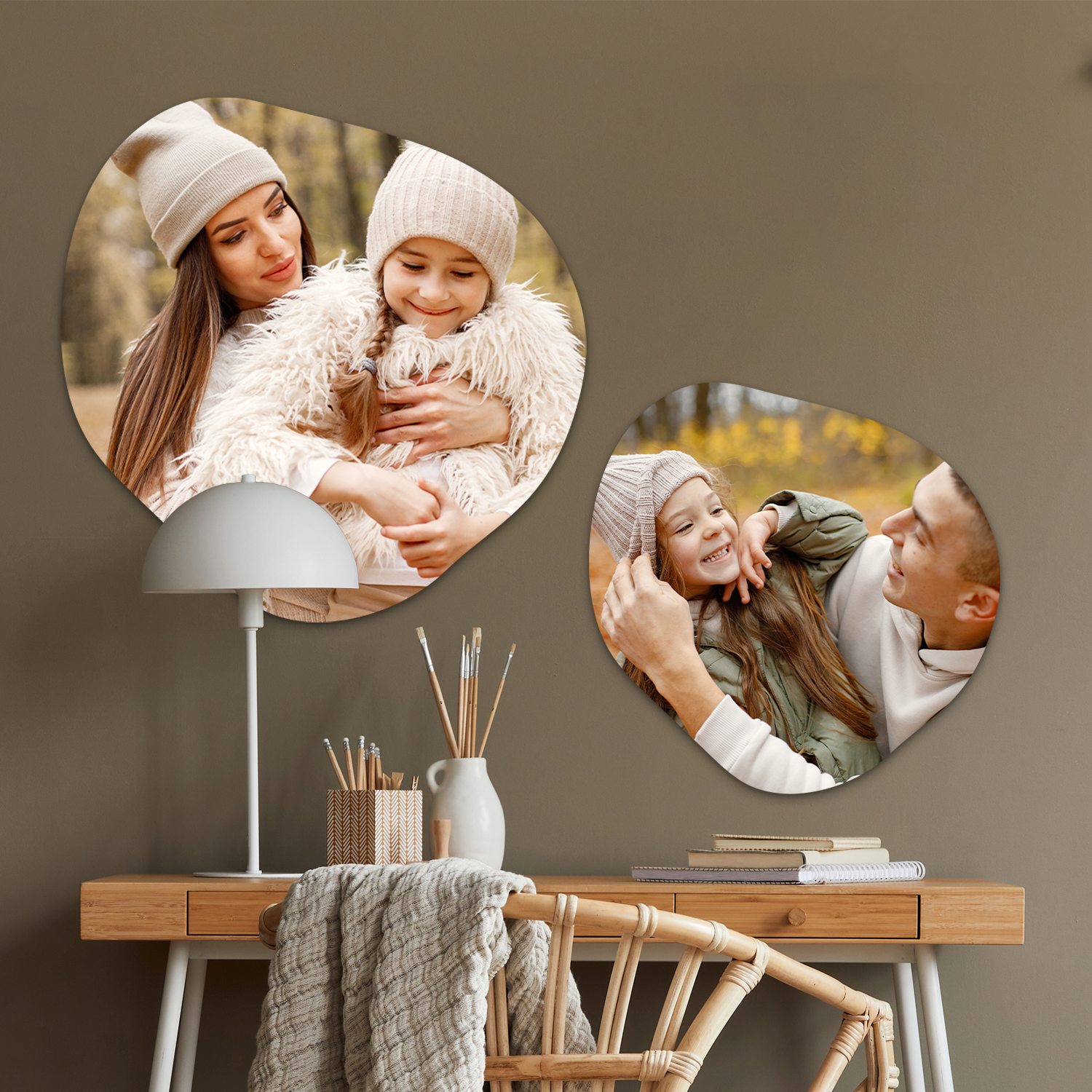 Organische vorm met foto