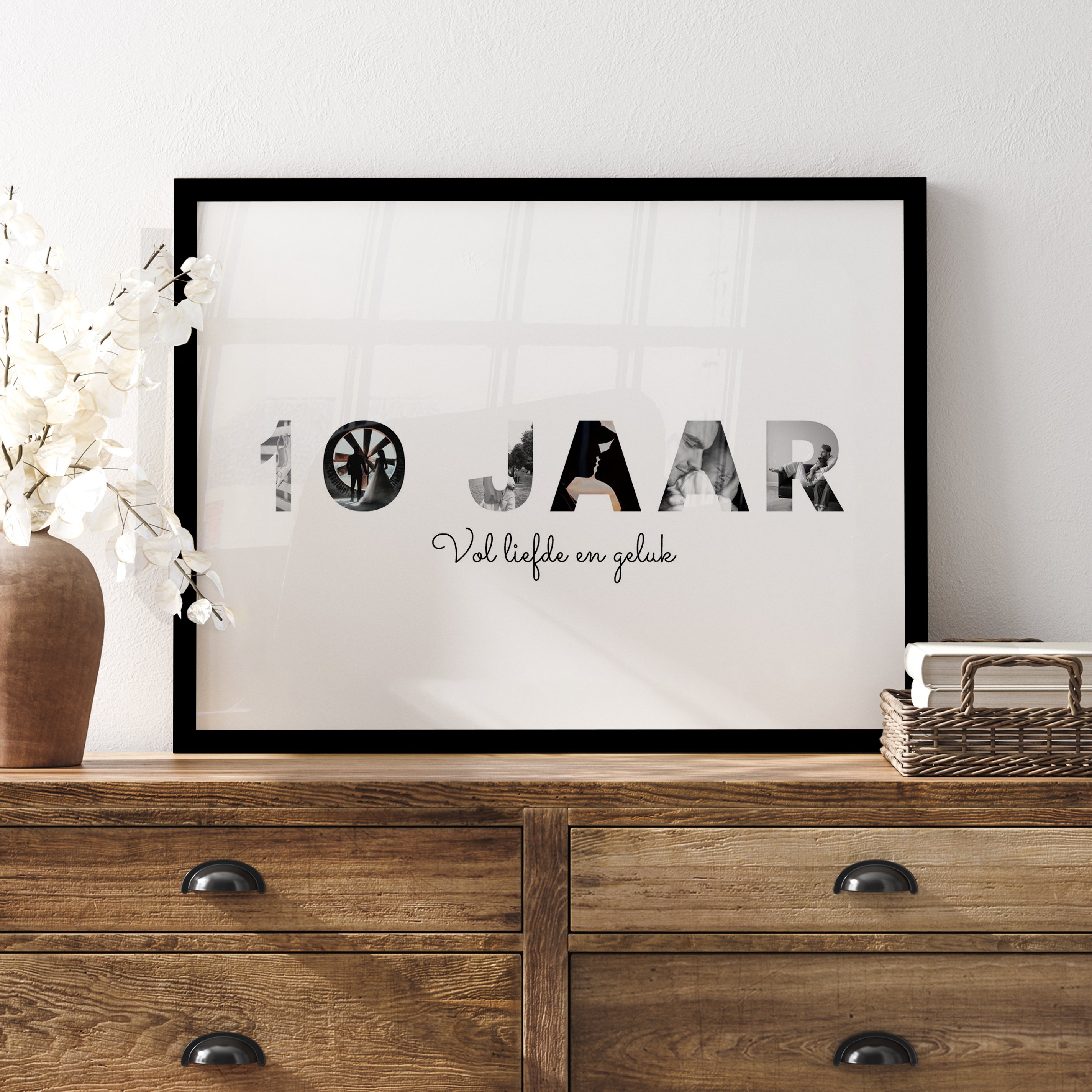 Poster met lijst - jubileum 10 jaar