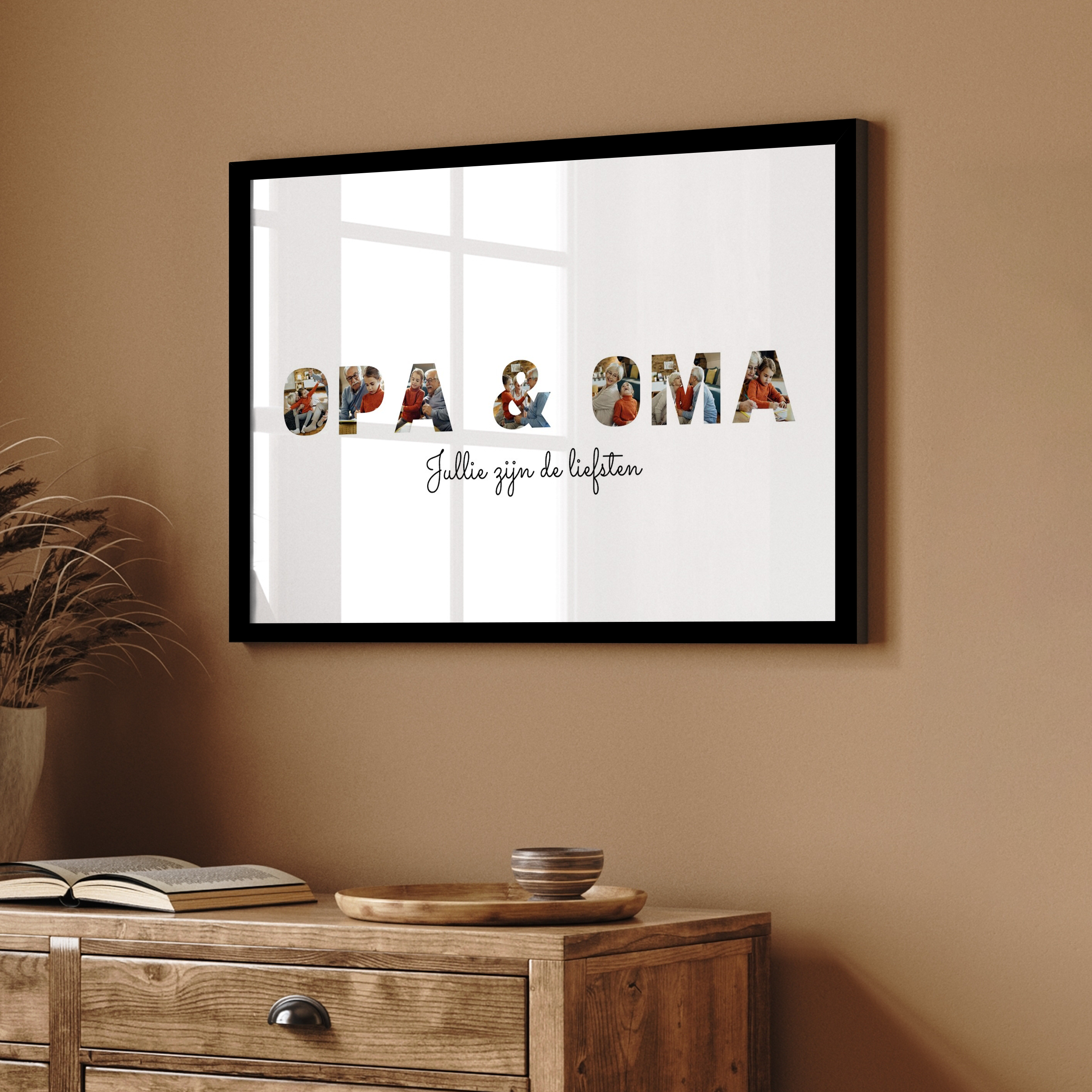 Poster met lijst - Opa & Oma