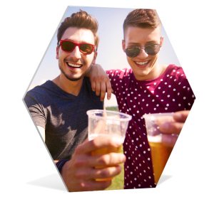 Foto op aluminium 60x40 cm