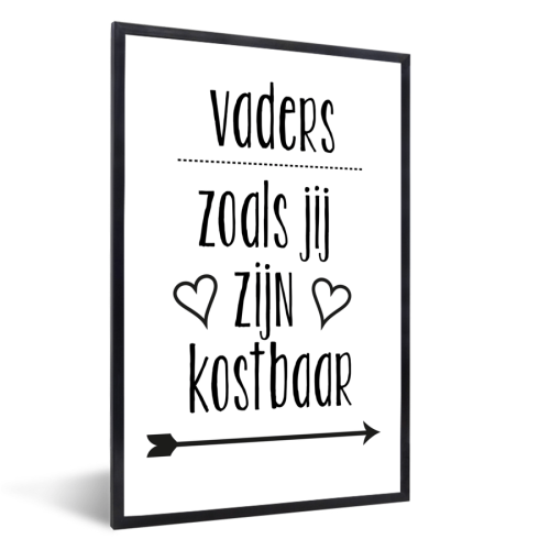 Vaderdag collectie in een fotolijst