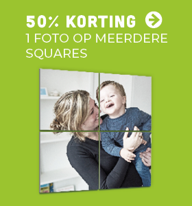 Foto over meerdere squares