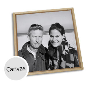 Foto op canvas vader en dochter