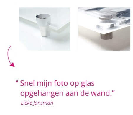 foto op glas met ophangysteem review