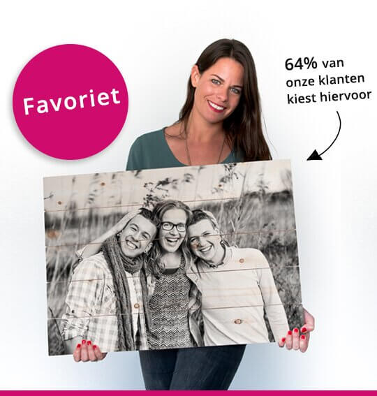 Foto op hout 50x70