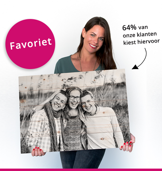 Foto op hout 50x70