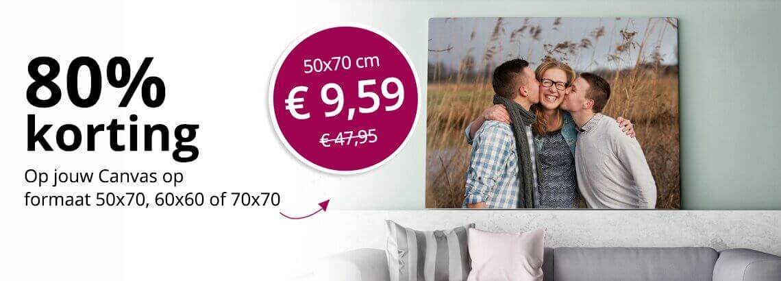 Korting foto op canvas