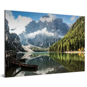 Vakantiefoto op aluminium