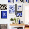 Fotowand artistiek blauw - Set 9 stuks (Compleet)-thumbnail-2