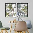 Fotowand kleurrijke jungle - Set 2 stuks (Compleet)-thumbnail-1